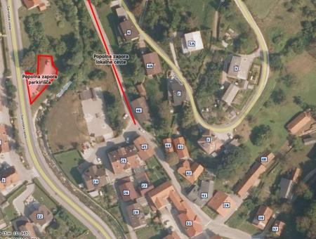 Zapora ceste Sv. Martin - Komunala